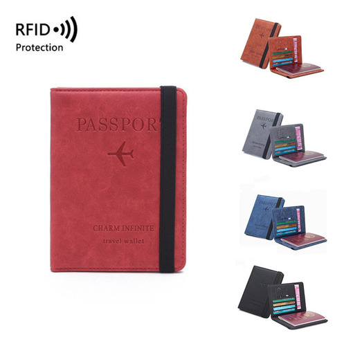 Funda Tipo Cartera Con Blindaje Rfid Para Pasaporte