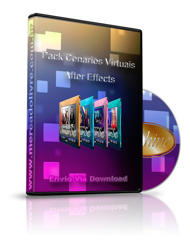 Cenarios Virtuais Editaveis Para After Effects 4 Volumes