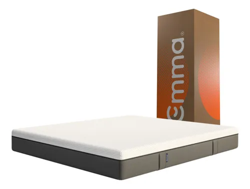 Colchão Emma Queen - Tecnologia Alemã Cor Branco/Cinza
