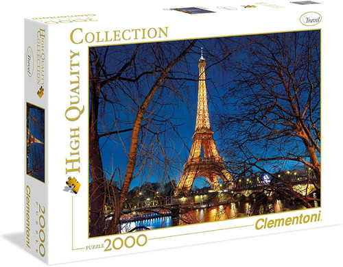 32554 París Torre Eiffel Rompecabezas Clementoni 2000 Piezas