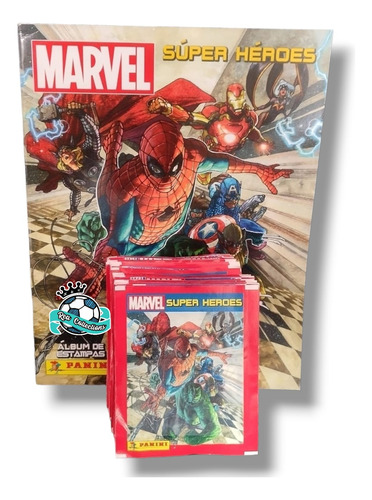 Álbum Marvel Super Héroes + Caja De 50 Sobres (panini)