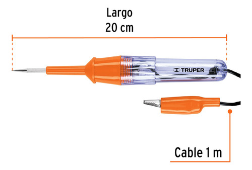 Probador De Circuitos De Corriente Directa 20cm Truper