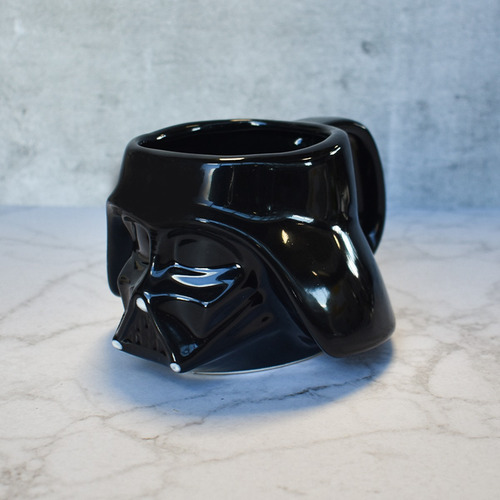 Taza Café Darth Vader Star Wars Disney Cerámica 3d 473ml Negro