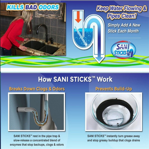 Imagem 6 de 10 de 36pcs Sani Stick Desentupidor De Pias&ralos