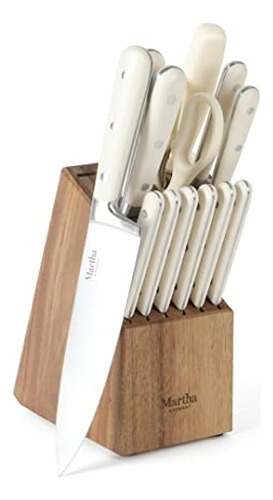 Martha Stewart Eastwalk 14pc Cutlery Cutlery Block Set W / A