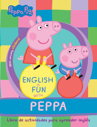 English is fun with Peppa: Libro de activdades para aprender inglés, de eOne. Serie Licencias Editorial Altea, tapa blanda en español, 2016