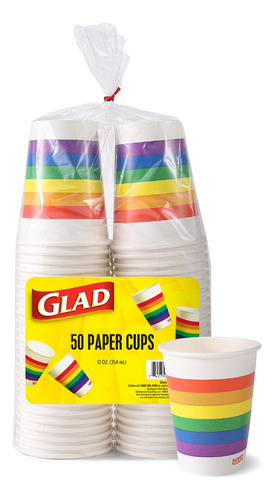 Glad Vasos De Papel Desechables Para Uso Diario Con Diseno D