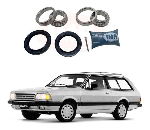 Kit Rolamento Roda Dianteira Ford Belina Corcel Del Rey Pamp