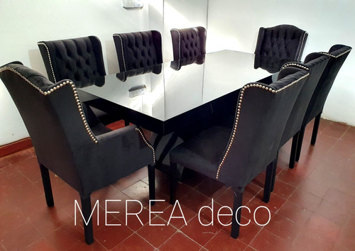 Mesa Sofi Laca Cristal 2.40x1 Mts. 10 Sillas Berger