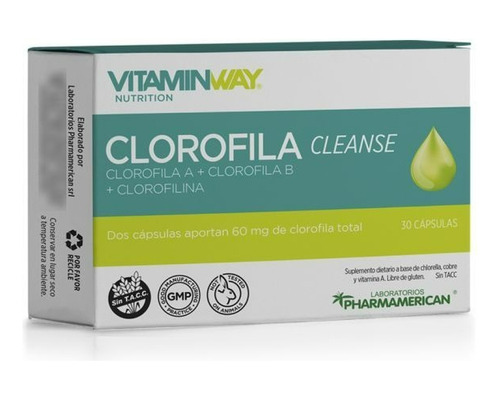 Clorofila Mejora Equilibrio Flora Intestinal X30 Vitamin Way