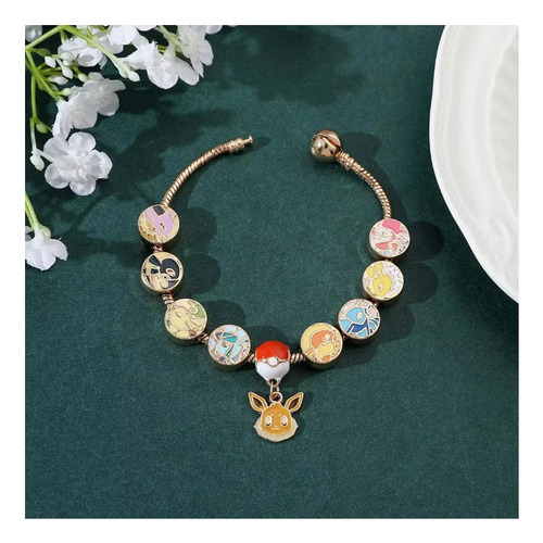 Pulsera Brazalete Eevee Evoluciones Pokemon Dijes