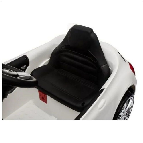 Mini coche eléctrico para niños Mercedes de 12 V, blanco, con control en C, voltaje 110 V/220 V