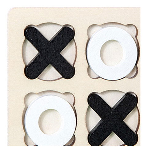 5 Juego De Mesa De Madera Tic Tac Toe, Juego De Estilo C