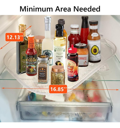Organizador De Tocadiscos De Susan Lazy Susan Para Refrigera