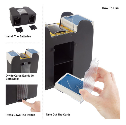 Trademark Poker Casino 6-deck Automatic Card Shuffler