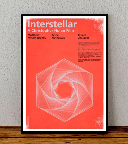 Cuadro 33x48 Poster Enmarcado Interstellar Pelicula Nolan 1