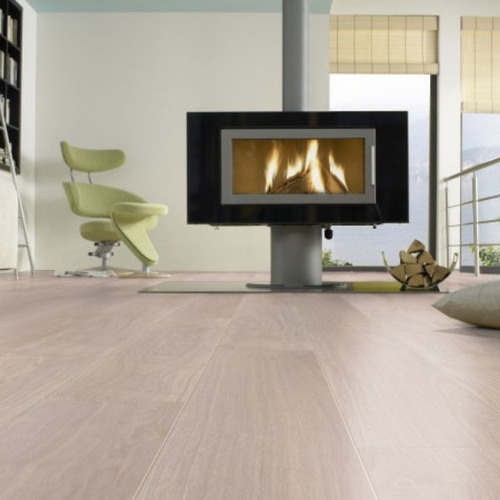Pisos Flotantes Kronotex 8mm- Con Bisel- Caja 2,13m2 Waveless Oak White