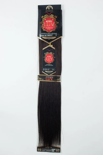 Extensão de cabelo Eve Luv Remy 22 PLG 100% natural - preto Cor #1b -preto intermediário