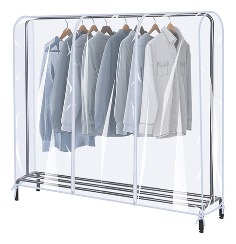 Siwutiao Garment Rack Cover, 6ft Transparent Peva Clothing R