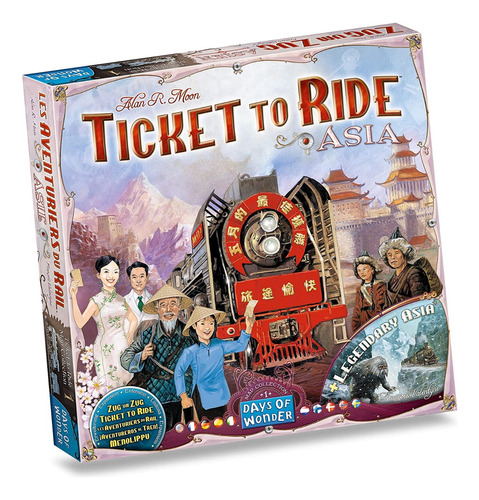 Juego De Mesa Aventureros Al Tren Asia Juego Adultos Niños