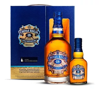 Estuche Whisky Chivas Regal 18 + Miniaturas Edición Limitada