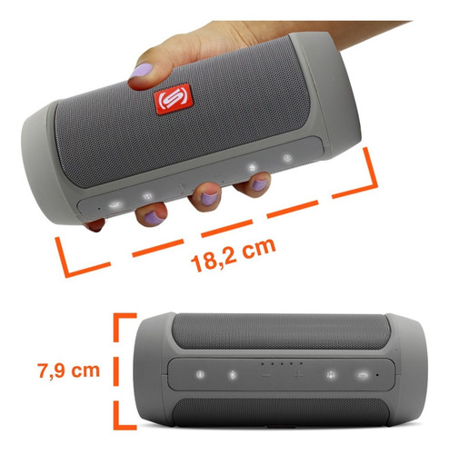 Imagem 5 de 5 de Caixa De Som Bluetooth Potente Portátil Shutt Storm 2
