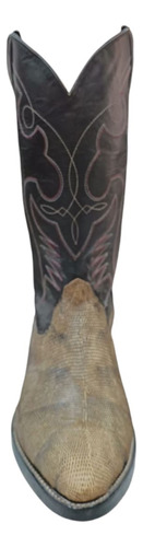 Bota Vaquera Hombre De Iguana Original Ultimos Pares Oferta