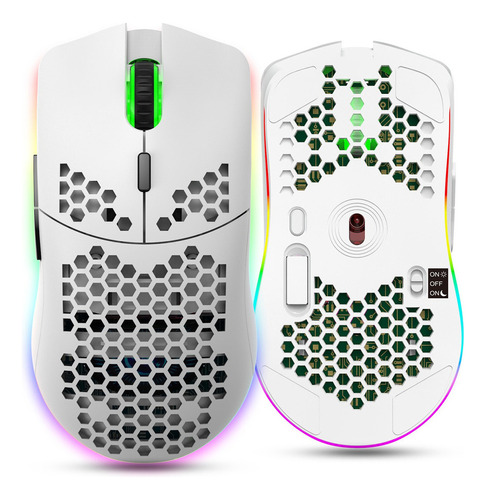 Ratón Inalámbrico For Juegos Rgb 2,4g Con Iluminación Rgb