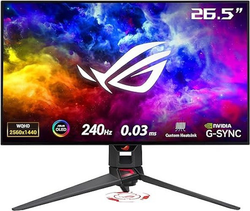 Asus Rog Swift Monitor Oled Dsc De 27 Pulgadas Y 1440p 