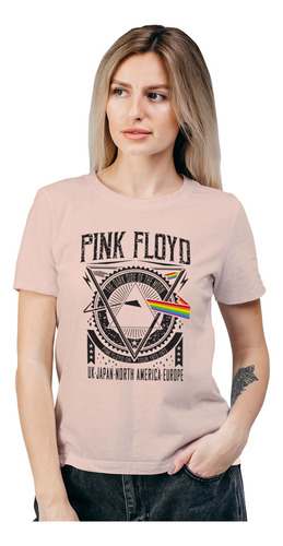 Polera Mujer Pink Floyd Tour Musica Algodón Orgánico Wiwi
