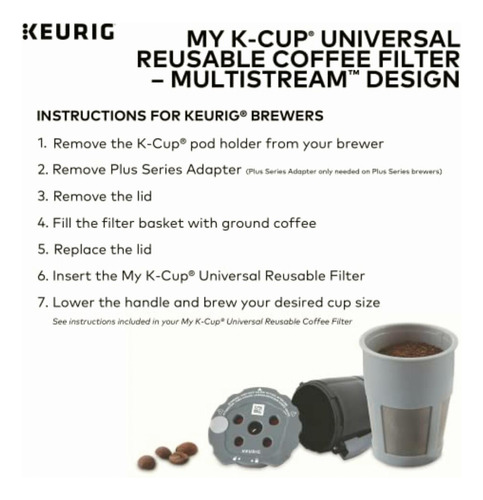 Keurig My K-cup Filtro Reutilizable Universal Multistream