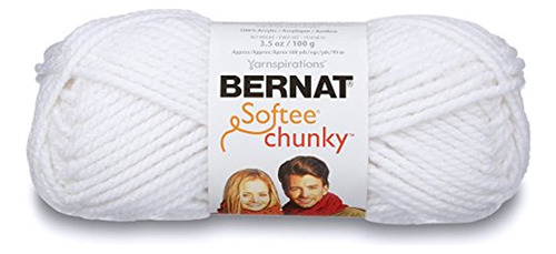 Bernat Softee Chunky Yarn (28005) Blanco, 1 - Paquete