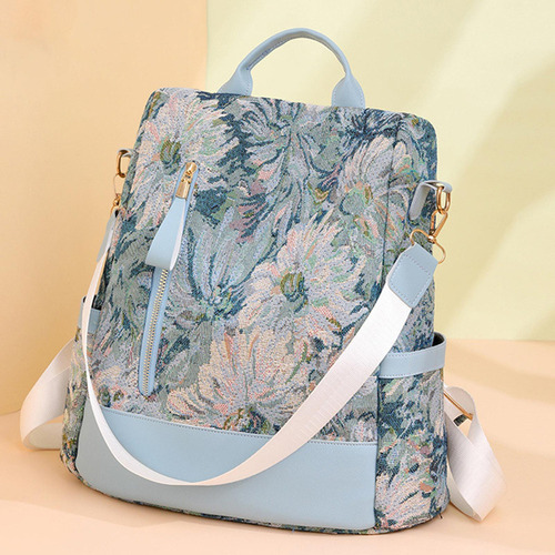 Wang Mochila De Mujer Con Cremalleras Suaves Para Viajes,