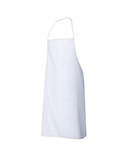 Imagen 3 de 8 de Delantal Pvc Pechera- Blanco- Refuerzo Abdom. 0,9m X 1,2m