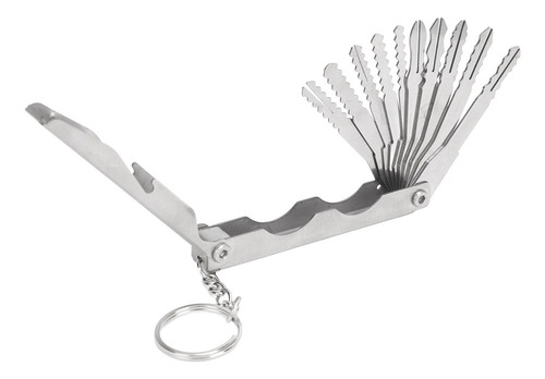 Pinza Jiggler Keys De Acero Inoxidable, 10 En 1, De Alta Res
