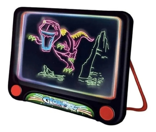 Pizarra 3d Luminosa Led De Dibujo Para Niños + Plumones Neón