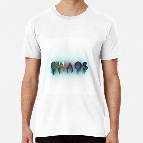 Remera Chaos Impreso En 3d Algodon Premium