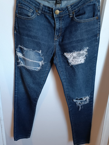 Jeans Encaje Elastizado Forever 21 T.26 No Ginebra Rapsodia 