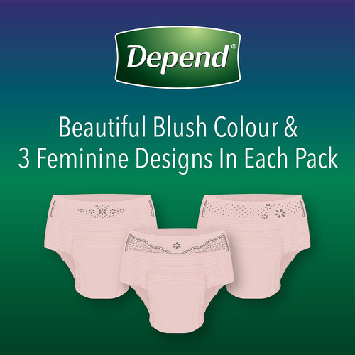 Depend Ropa Interior De Incontinencia Nocturna Para Mujer, D