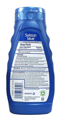 Imagen 3 de 3 de Selsun Blue Champú Caspa Para Cabello Más Completo