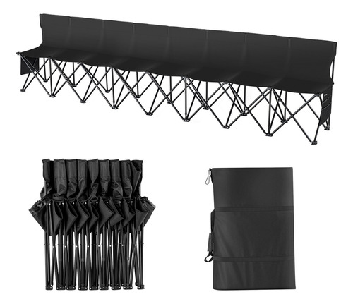 Vevor Banco Plegable Portátil, Lateral Plegable De 8 Plazas