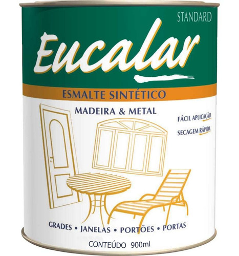 Tinta Esmalte Sintético Eucalar Verde Colonial 900ml Eucatex