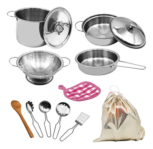 Juego De Utensilios De Cocina, Pala Para Niños, Olla Y Cucha