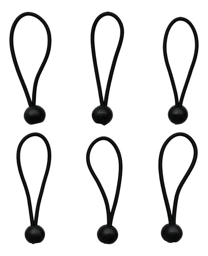 2 Cuerda Elástica Para Toldo De Lona Negro 5 Pulgadas