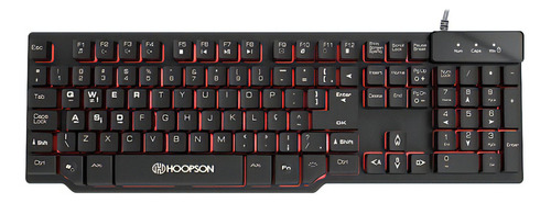 Teclado Semi-mecânico Hoopson Mj62 Cor De Teclado Preto Idioma Português Brasil