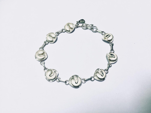 Pulsera Plata 950 - Cadena De Rosas