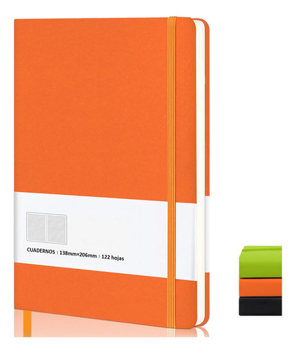 Libreta Notas, A5 Cuaderno Pasta Dura 244 Páginas Cubierta