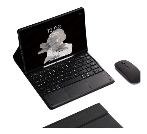 Funda Con Teclado Táctil+mouse Para Samsung Tab A8 10.5 X205