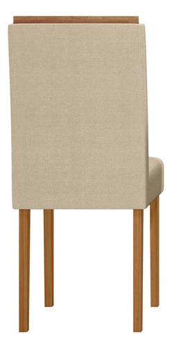 Juego De Comedor Vezna Amada 4s Vekka Color Beige