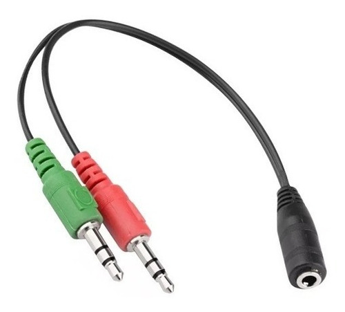 Imagen 4 de 5 de Cable Adaptador Jack 3.5mm Audifono Microfono Y Audio Pc